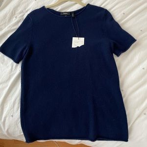 Theory Tolleree cashmere short sleeve sweater